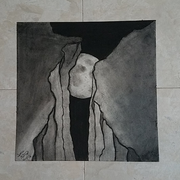 "Moon between the Cliffs" - Picture 2 of 3